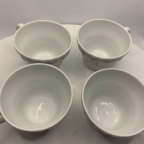 Ribbons and Bows 4 English Tea Cups - 1984 Royal Worcester - Picture 2 of 8